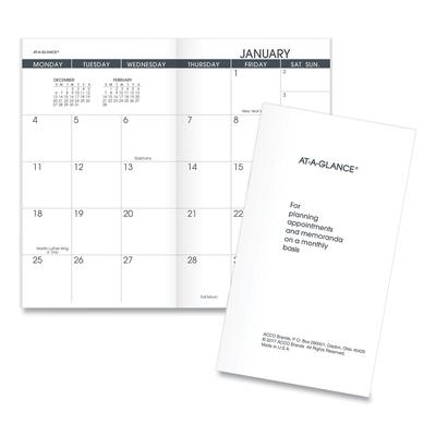 At-A-Glance 70-906-10 Pocket Size Monthly Planner Refill, 6 x 3.5, White Sheets, 13-Month (Jan to Jan): 2024 to 2025