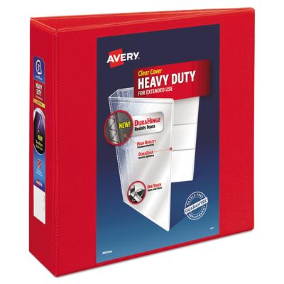 Avery 79325 Heavy-Duty View Binder with DuraHinge and Locking One Touch EZD Rings, 3 Rings, 3