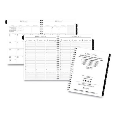 At-A-Glance 7091110 Executive Weekly/Monthly Planner Refill with 15-Minute Appointments, 11 x 8.25, White Sheets, 12-Month (Jan to Dec): 2024