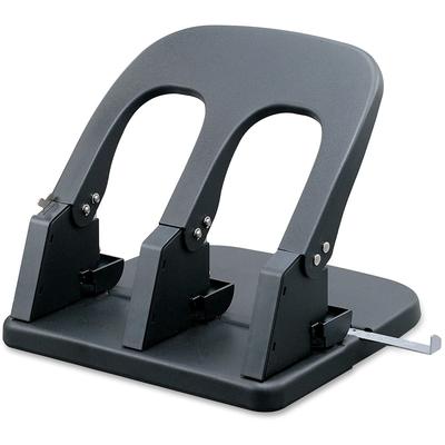 Business Source 06527 3-Hole Punch, 100 Sht Cap, 10-1/5