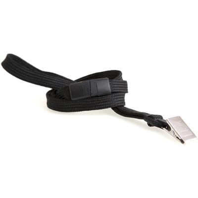 Baumgarten's 65524 Breakaway Lanyard, Strong Clip, 12/PK, Black - Pack of 12