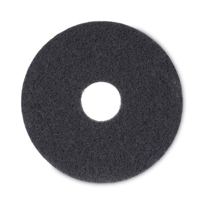 Boardwalk PAD 4013 BLA Stripping Floor Pads, 13" Diameter, Black, 5/Carton - Case of 5