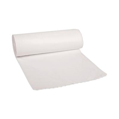 Boardwalk 515 Linear Low Density Can Liners, 55 gal, 0.5 mil, 38" x 58", White, 10 Bags/Roll, 10 Rolls/Carton - Case of 100