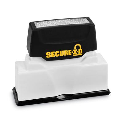 Consolidated Stamp 034590 Secure-I-D Security Stamp, Obscures Area 2 1/2 x 5/16, Black