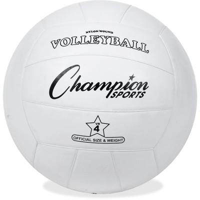 Champion VR4 Rubber Sports Ball, For Volleyball, Official Size, White