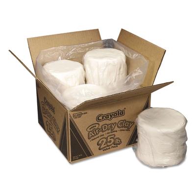 Crayola 575001 Air-Dry Clay, White, 25lb Box