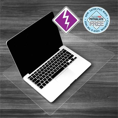 Floortex FPDE31924V Desk Pad, Anti-static, PVC, Desktex, 24"Wx19"D, Clear