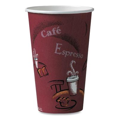 Dart Container 316SI0041 Bistro Design Hot Drink Cups, Paper, 16oz, Maroon, 1000/Carton - Case of 1000 SLO316SI