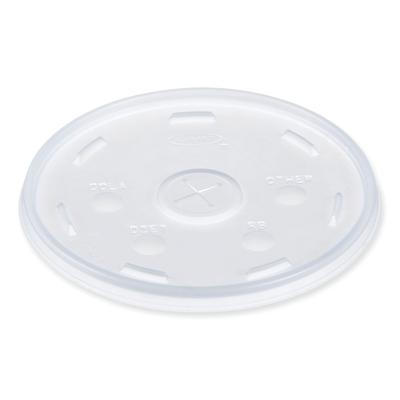 Dart Container 32SL1 Lids for Foam Cups and Containers, Fits 32 oz, 44 oz, 60 oz Cups, Translucent, 1,000/Carton - Case of 1000