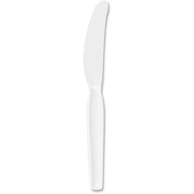 Dixie KH217 KH217 White Heavyweight Plastic Knives - Box of 1000