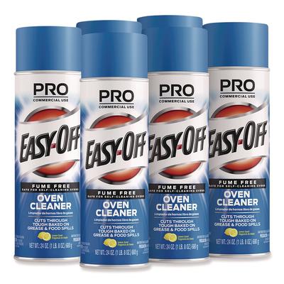 Easy Off 85260 Fume Free Max Oven Cleaner, Foam, Lemon, 24 oz Aerosol Spray, 6/Carton - Case of 6 RAC85260