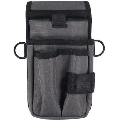 Ergodyne 13669 Arsenal 5569 Belt Clip Tool Pouch with Device Holster, 4 Compartments, 5 x 2 x 8.5, Polyester, Gray, Ships in 1-3 Bus Days EGO13669