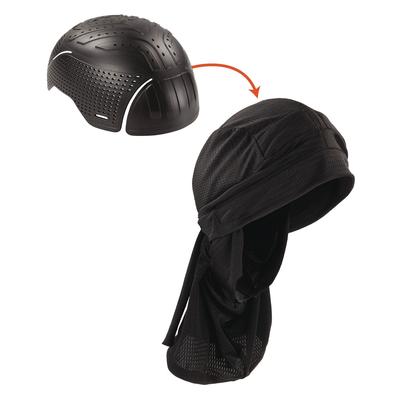 Ergodyne 23421 Skullerz 8941 Dreadlock Tube and Bump Cap Insert, Large/X-Large, Black, Ships in 1-3 Business Days