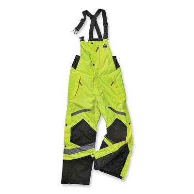 Ergodyne 25523 GloWear 8928 Class E Hi-Vis Insulated Bibs, Medium, Lime, Ships in 1-3 Business Days