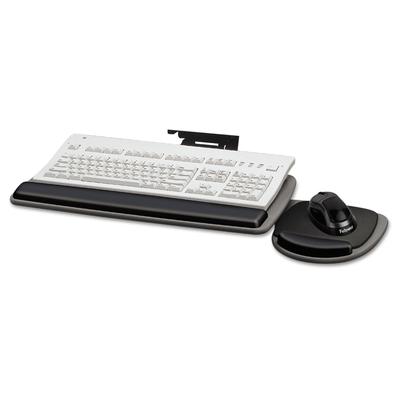 Fellowes 93841 Adjustable Standard Keyboard Platform, 20.25w x 11.13d, Graphite/Black