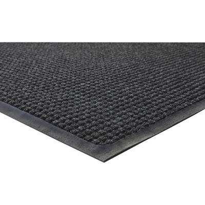 Genuine Joe 59473 Indoor/Outdoor Rubber Floor Mat, 5' x 3', Charcoal