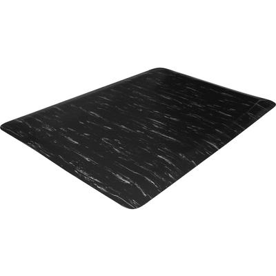 Genuine Joe 71211 Marble Top Mats, Anti-Fatigue, 2'x3'x1/2', Black Marble