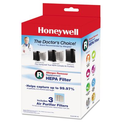 Honeywell HRFR3 Allergen Remover Replacement HEPA Filters, 3/Pack - Pack of 3