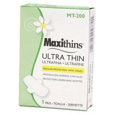 Hospeco HOS MT-200 Maxithins Vended Ultra-Thin Pads, 200/Carton - Case of 200