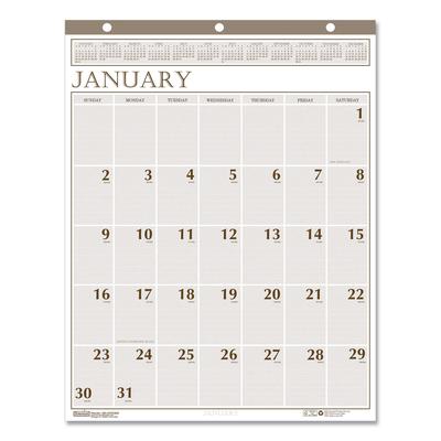 House Of Doolittle 380 Large Print Recycled Monthly Wall Calendar, 20 x 26, Beige Sheets, 12-Month (Jan to Dec): 2024