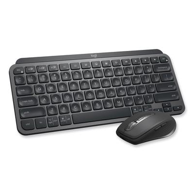 Logitech 920011048 MX Keys Mini Combo for Business Wireless Keyboard and Mouse, 2.4 GHz Frequency/32 ft Wireless Range, Graphite