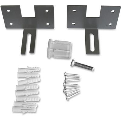 Lorell 90262 Wall Bracket Panel, 2/ST, Aluminum - Set of 2