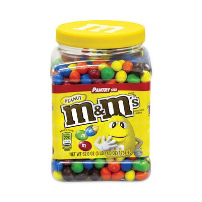 M & M's 20900060 Milk Chocolate Peanut Candies, 62 oz Tub