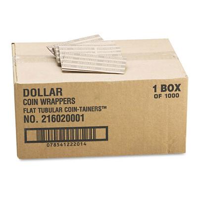 MMF Industries 30100 Flat Coin Wrappers, Dollar Coin, $25, Pop-Open Wrappers, 1000/Box - Box of 1000 CTX30100