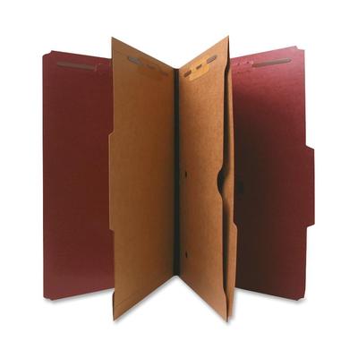 Nature Saver 95013 Classification Folder, Two-Pocket, 2/5 Cut, Legal, 10/Box, Red