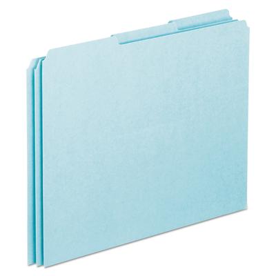 Pendaflex PN203 Blank Top Tab File Guides, 1/3-Cut Top Tab, Blank, 8.5 x 11, Blue, 100/Box - Pack of 100 ESSPN203