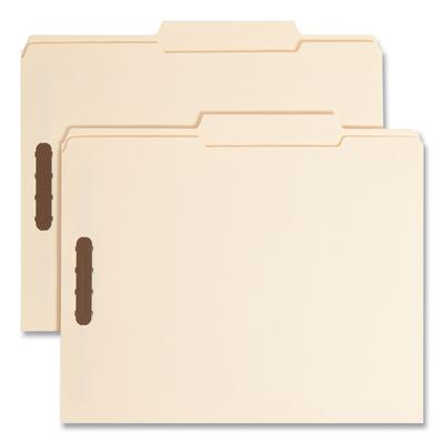 Smead 14538 Top Tab 2-Fastener Folders, 1/3-Cut Tabs, Right Position, Letter Size, 11 pt. Manila, 50/Box - Box of 50 SMD14538