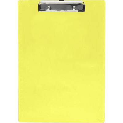 Saunders 21595 Plastic Clipboard, Letter, Holds 1/2 of Paper, Neon Yellow