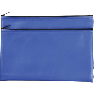 Sparco 00087 Carrying Case (Wallet) Cash, Check, Receipt, Office Supplies, Blue, Polyvinyl Chloride (PVC) x 11