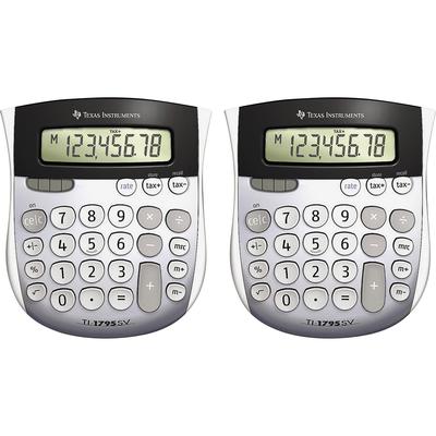 Texas Instruments TI1795SVBD Calculators, TI-1795, Mini, Dual Power, 4-7/8" x 5-2/3" x 1", 2/BD, Solar