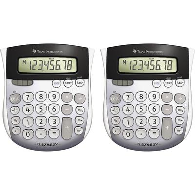 Texas Instruments TI1795SVBD Calculators, TI-1795, Mini, Dual Power, 4-7/8" x 5-2/3" x 1", 2/BD, Solar