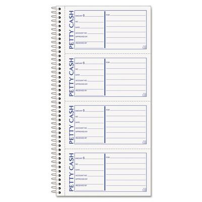 TOPS 4109 Petty Cash Receipt Book, Two-Part Carbonless, 5.5 x 11, 4/Page, 200 Forms TOP4109