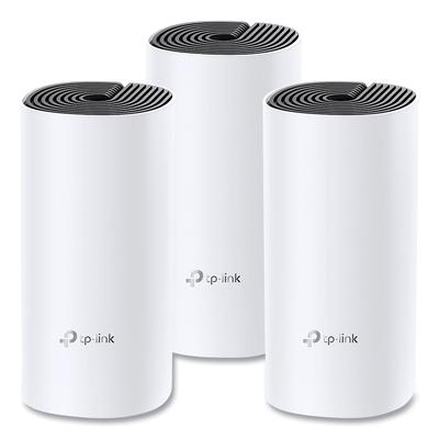 TP-LINK DECOM43PACK Deco M4 AC1200 Whole Home Mesh Wi-Fi System, 2 Ports, Dual-Band 2.4 GHz/5 GHz