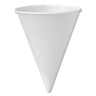 Solo Inc. 6RB-2050 Bare Treated Paper Cone Water Cups, 6 oz, White, 200/Sleeve, 25 Sleeves/Carton - Case of 5000