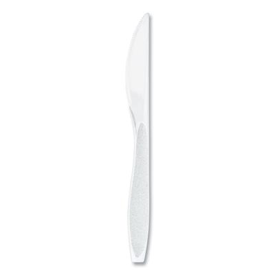 Solo Inc. HSWKX0007BX Impress Heavyweight Full-Length Polystyrene Cutlery, Knife, White, 100/Box - Box of 100