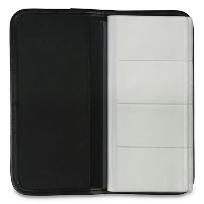 Universal Office Products 26850 Business Card Holder, Holds 160 3.5 x 2 Cards, 4.75 x 10.13, Vinyl, Black