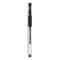 Universal Office Products 39514 Comfort Grip Gel Pen, Stick, Fine 0.5 mm, Black Ink, Clear Barrel, Dozen - 1 Dozen