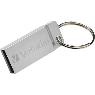 Verbatim 98750 USB Flash Drive, Seamless Metal Case, 64GB, Silver