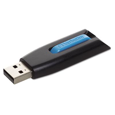 Verbatim VER49176 Store 'n' Go V3 USB 3.0 Drive, 16 GB, Black/Blue