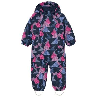 Color Kids - Kid's Coverall with 2 Zip AOP - Overall Gr 92 blau