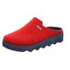 Pantoffel ROHDE "FOGGIA", Damen, Gr. 40, rot (rot, meliert), Filz, klassisch, Schuhe, Hausschuh, Schlappen, Clog, Homeslipper mit Profilsohle
