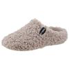 Pantoffel VERBENAS, Damen, Gr. 41, grau (helltaupe), Textil, klassisch, Schuhe Pantoffeln Plüsch Hausschuh Hausschuh, Hausschuh, Homeslipper, Clog in kuscheliger Optik