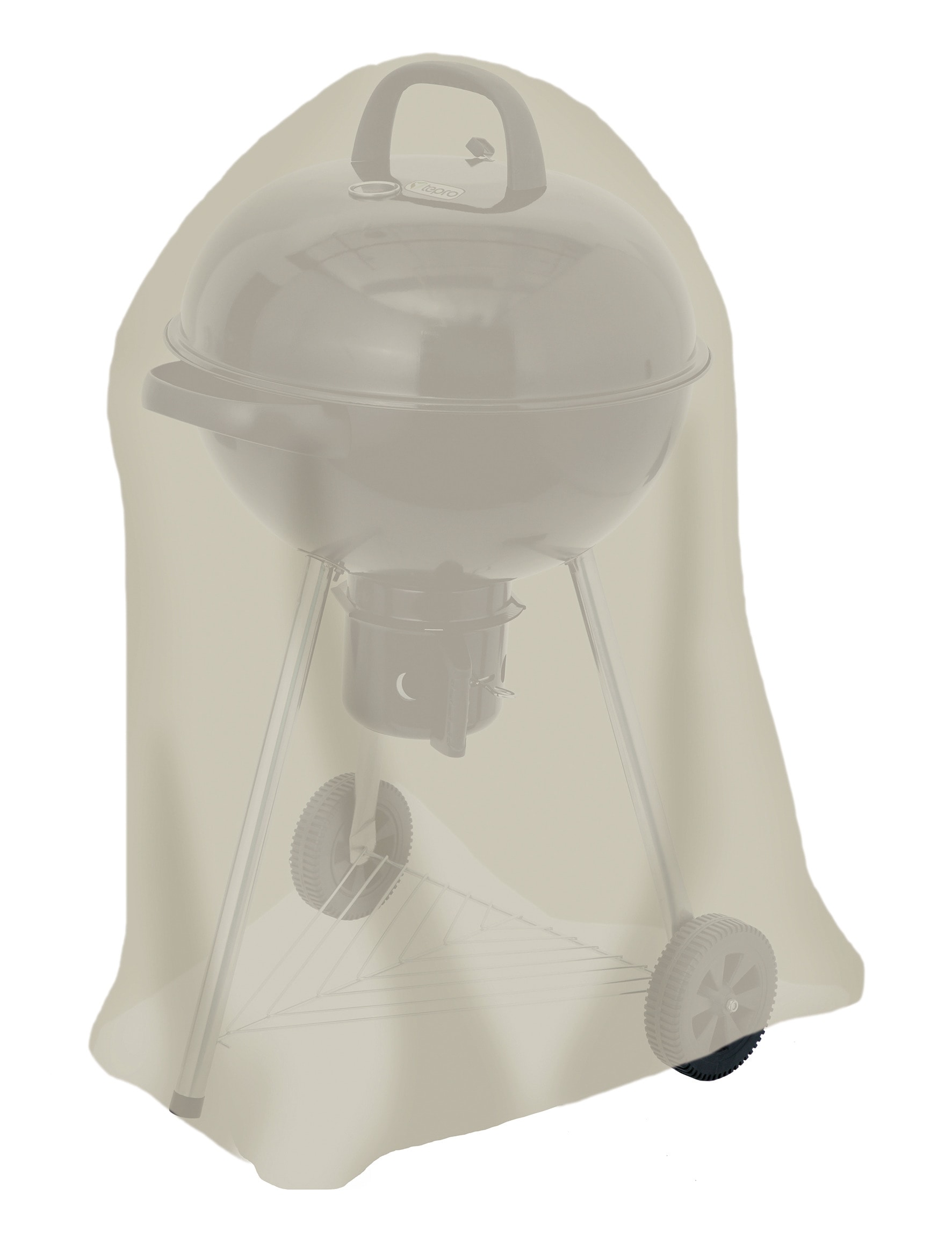 Grill-Schutzhülle TEPRO "Baytown", braun, B:57cm H:85cm L:57cm, Polyester, Planen, für Kugelgrill, Ø/H: 57/85 cm Image