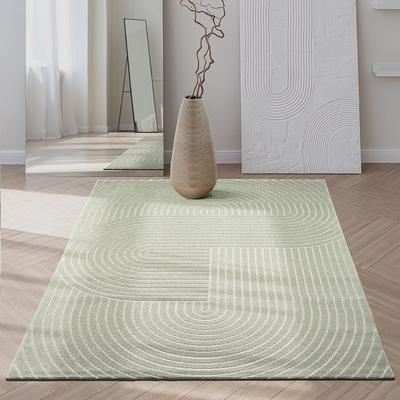 Teppich THE CARPET "Santo Plus", grün, B:120cm H:5mm L:160cm, Polypropylen, Teppiche, Plus moderner robuster In und Outdoor Teppich Image