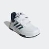 Klettschuh ADIDAS SPORTSWEAR "TENSAUR HOOK AND LOOP", Gr. 30, weiß (cloud weiß, collegiate grün, collegiate navy), Synthetik, Textil, sportlich, Schuhe
