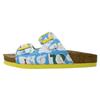 Pantolette DOGO "Stella Meow Mix Damen Sandalen/ Sandaletten / Female", Damen, Gr. 40, Normalschaft, blau, Lederimitat, Schuhe Schlappen Pantolette, Vegan
